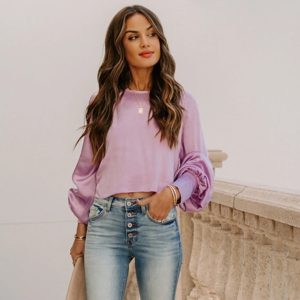 Vici Spontaneous Satin Top